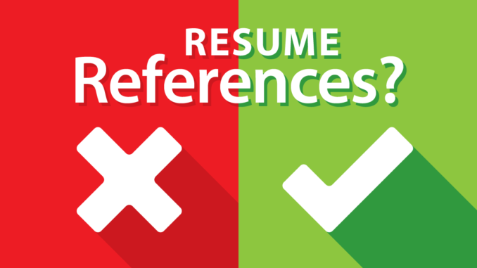 References On Resumes: To Include Or Not To Include? - Jobsintheus 